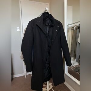 Zara Men removable collar combination coat size M